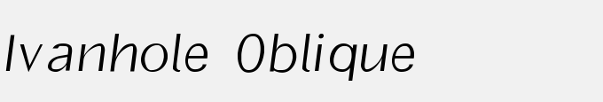 Ivanhole Oblique